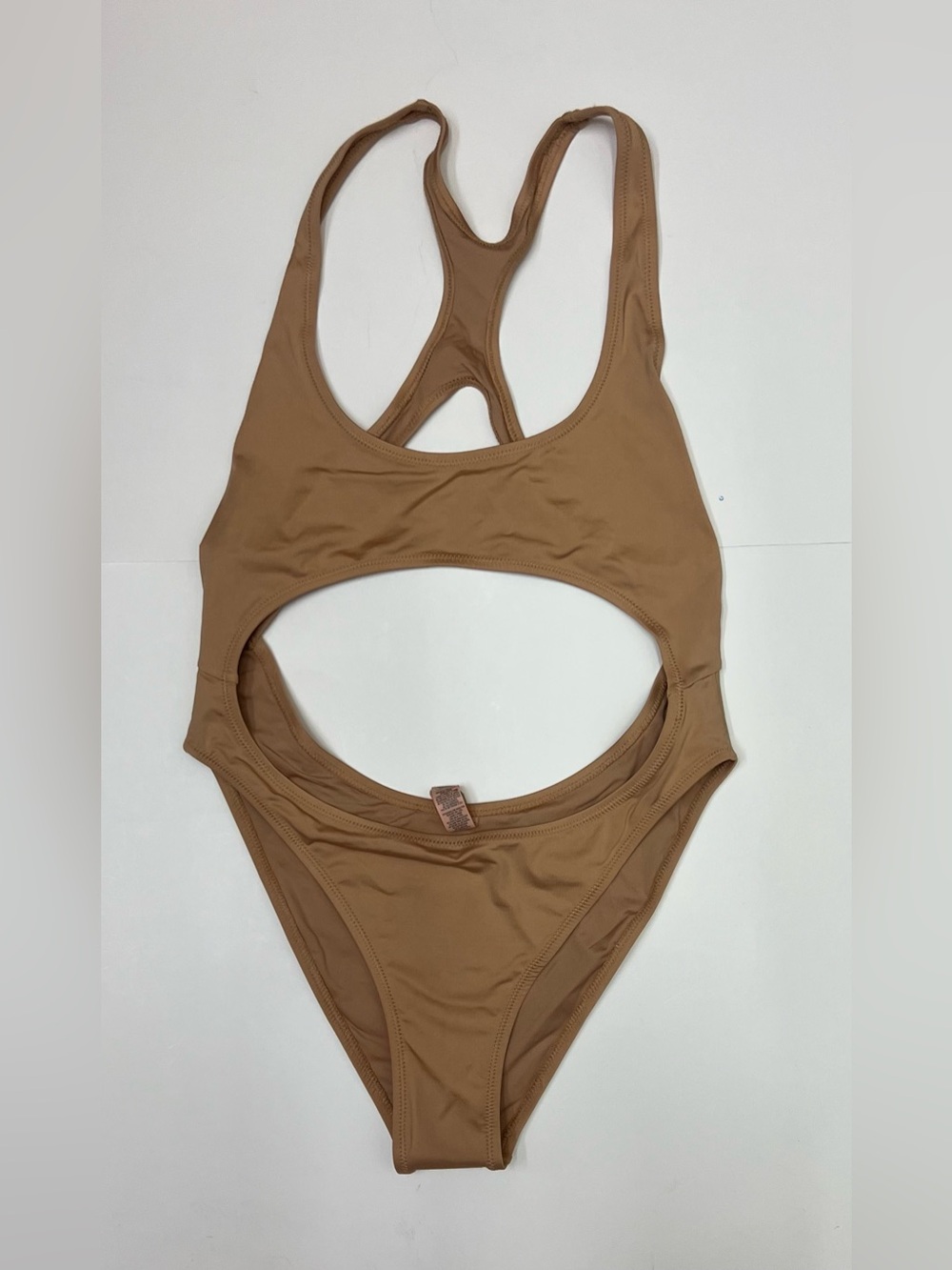 SKIMS Cutout One-Piece Swimsuit in Brown